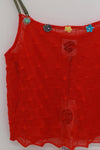 YANYAN KNITS 25 Spring/Summer BORLOR Camisole/Woven Lined Mini Skirt YYK-YYW25-0081-HONG Red Top